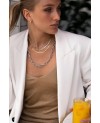 Rimini Earrings SJ-E22112-CZ-SG