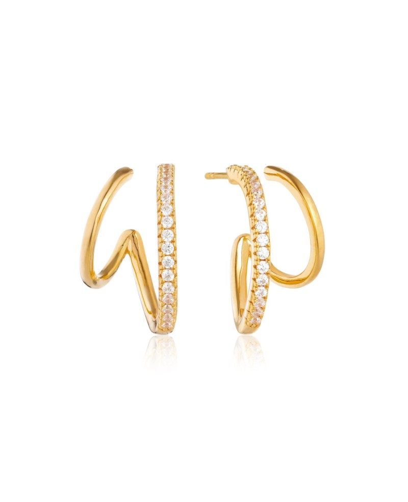 Ellera Earrings SJ-E22213-CZ-YG