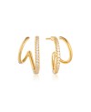 Ellera Earrings SJ-E22213-CZ-YG