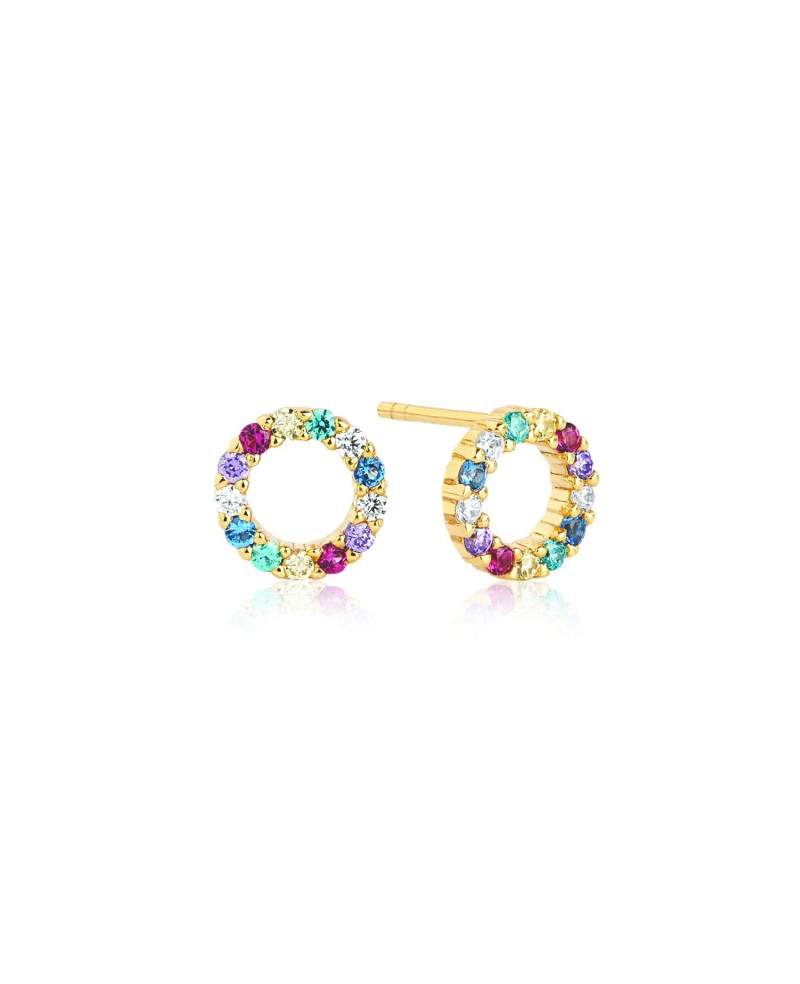 Biella Earrings SJ-E337-XCZ(YG)