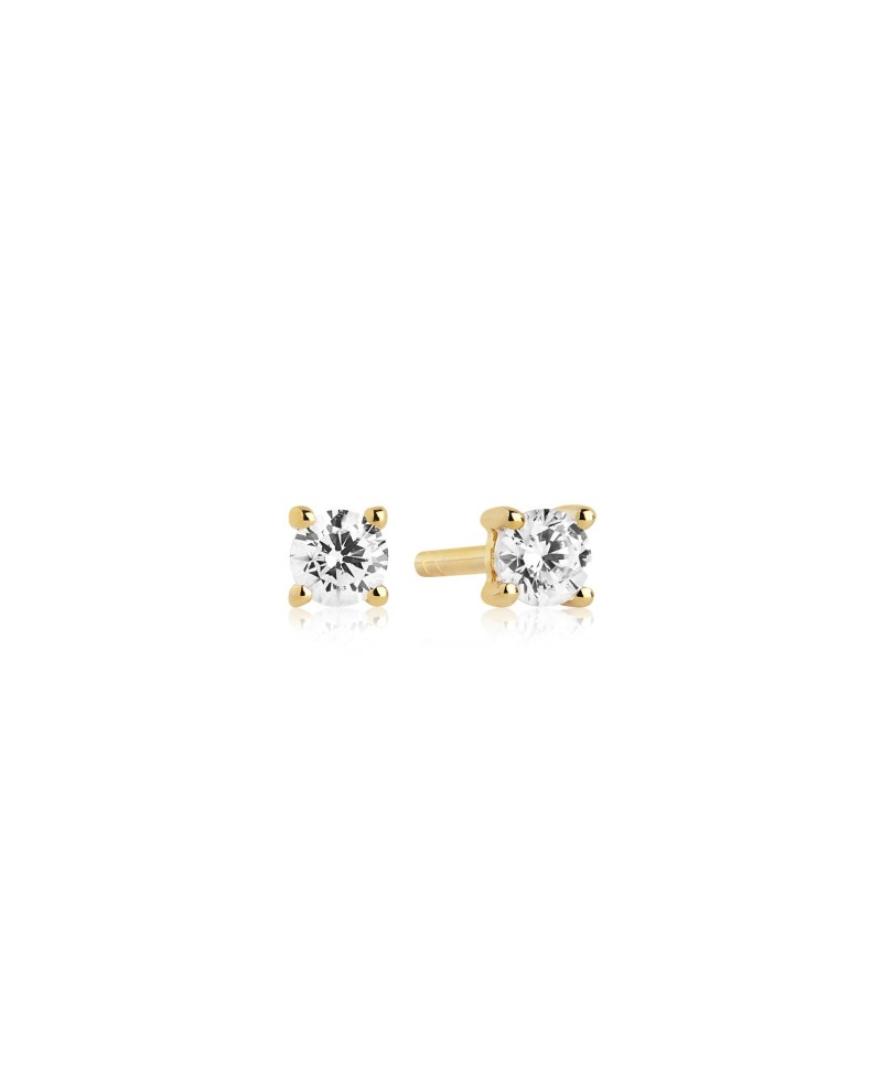 Princess Earrings SJ-E3MMRD-CZ-YG