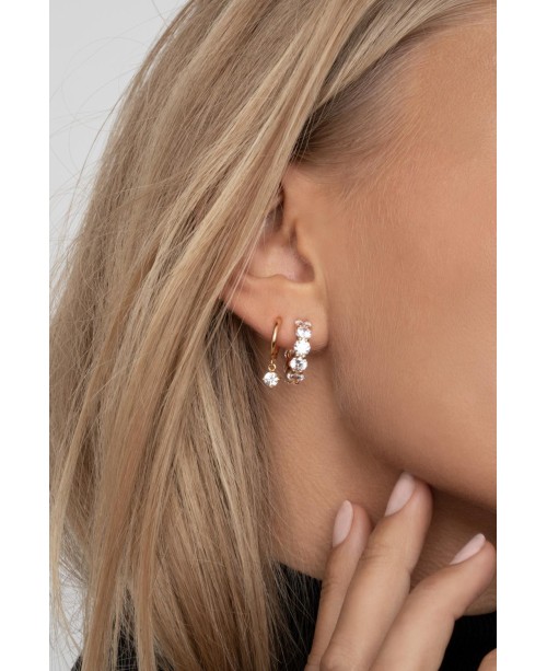 Belluno Earrings SJ-E42112-CZ-SG
