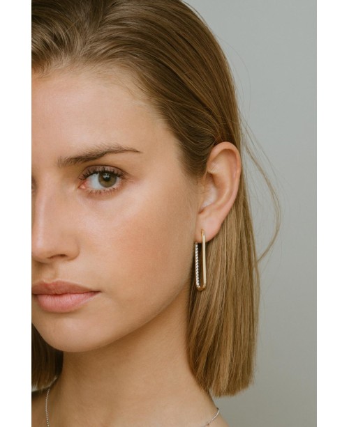 Capizzi Earrings SJ-E42214-CZ-YG