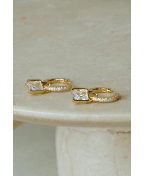 Roccanova Earrings SJ-E42252-CZ-YG