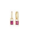 Roccanova Earrings SJ-E42252-PKCZ-YG