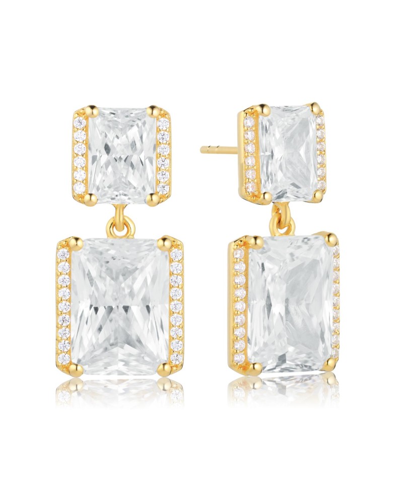 Roccanova Earrings SJ-E42275-CZ-YG
