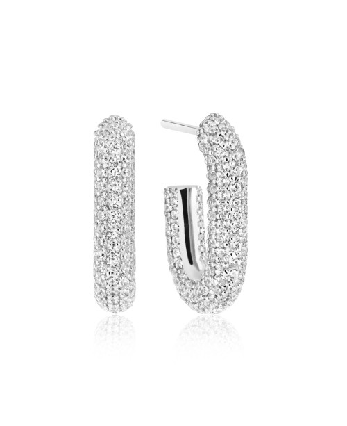 Capri Earrings SJ-E62009-CZ-SS