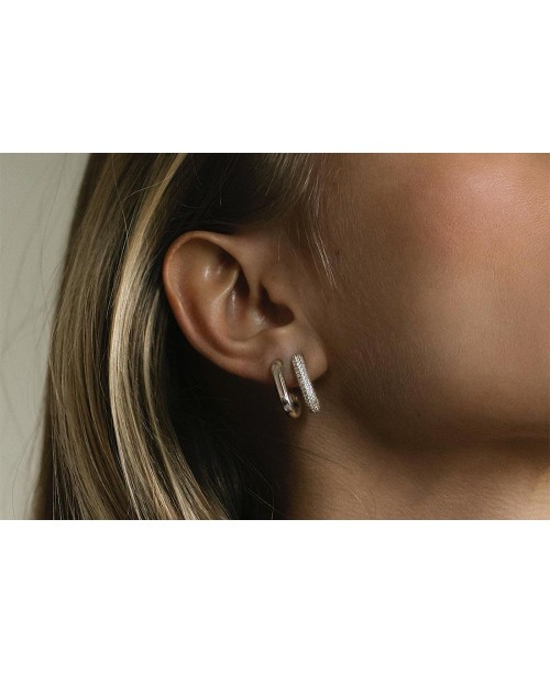 Capri Earrings SJ-E62009-CZ-SS