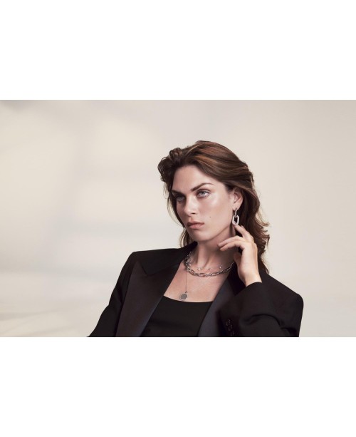 Capri Earrings SJ-E62012-CZ-SS