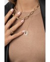 Follina Grandinėlė su pakabuku SJ-P1212-CZ-SG