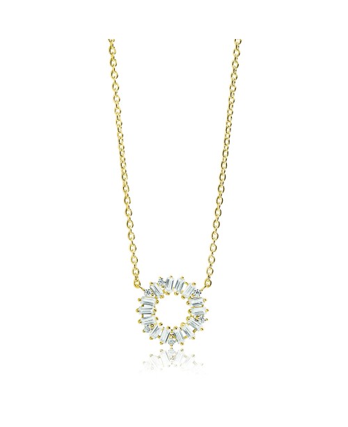 Antella Necklace SJ-C0162-CZ(YG)