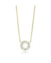 Antella Necklace SJ-C0162-CZ(YG)