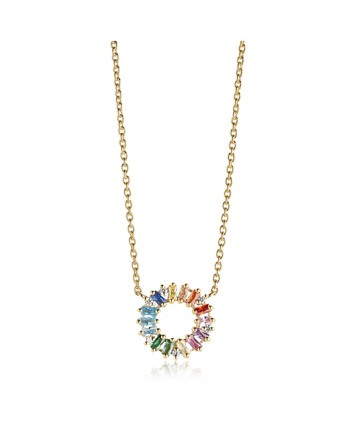 Antella Necklace SJ-C0162-XCZ(YG)