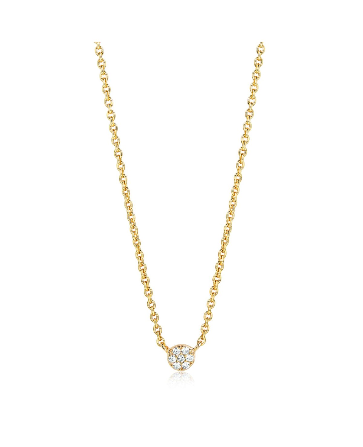 Cecina Necklace SJ-C2773-CZ(YG)