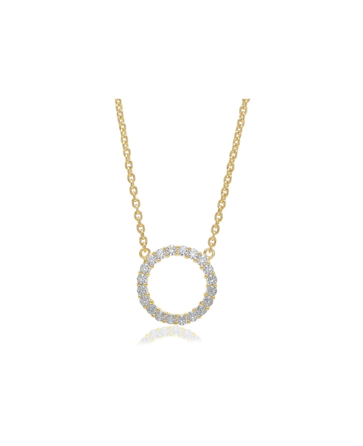 Biella Necklace SJ-C338(1)-CZ(YG)