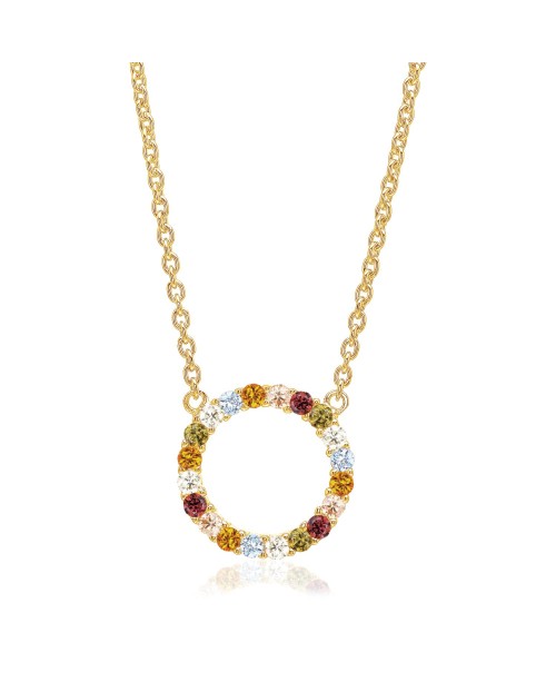 Biella Necklace SJ-C338-1-ACZ-YG