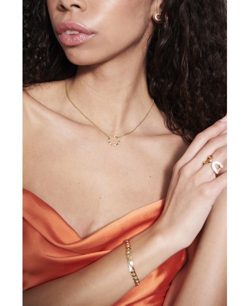 Biella Necklace SJ-C338-1-ACZ-YG