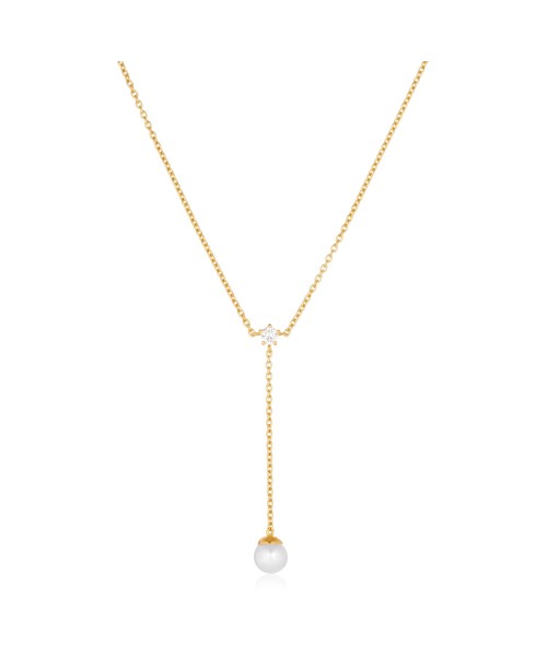 Adria Necklace SJ-N12254-PCZ-YG