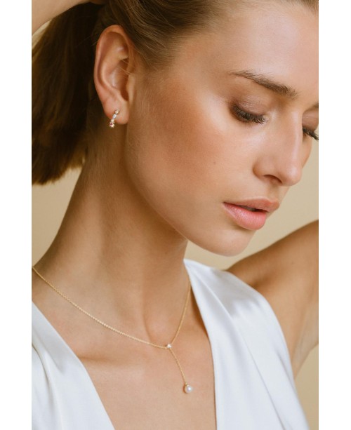 Adria Necklace SJ-N12254-PCZ-YG