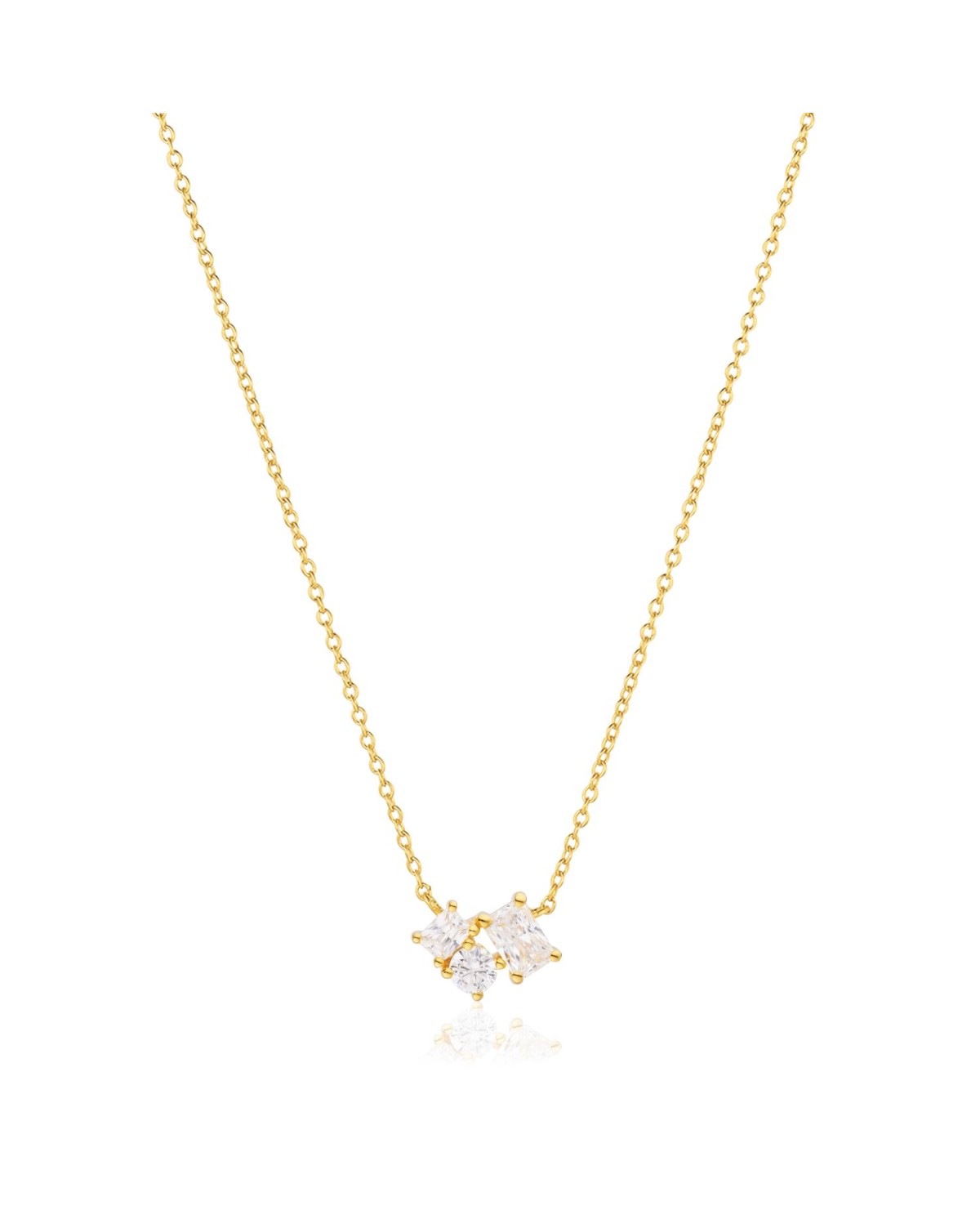 Ivrea Necklace SJ-N12306-CZ-YG