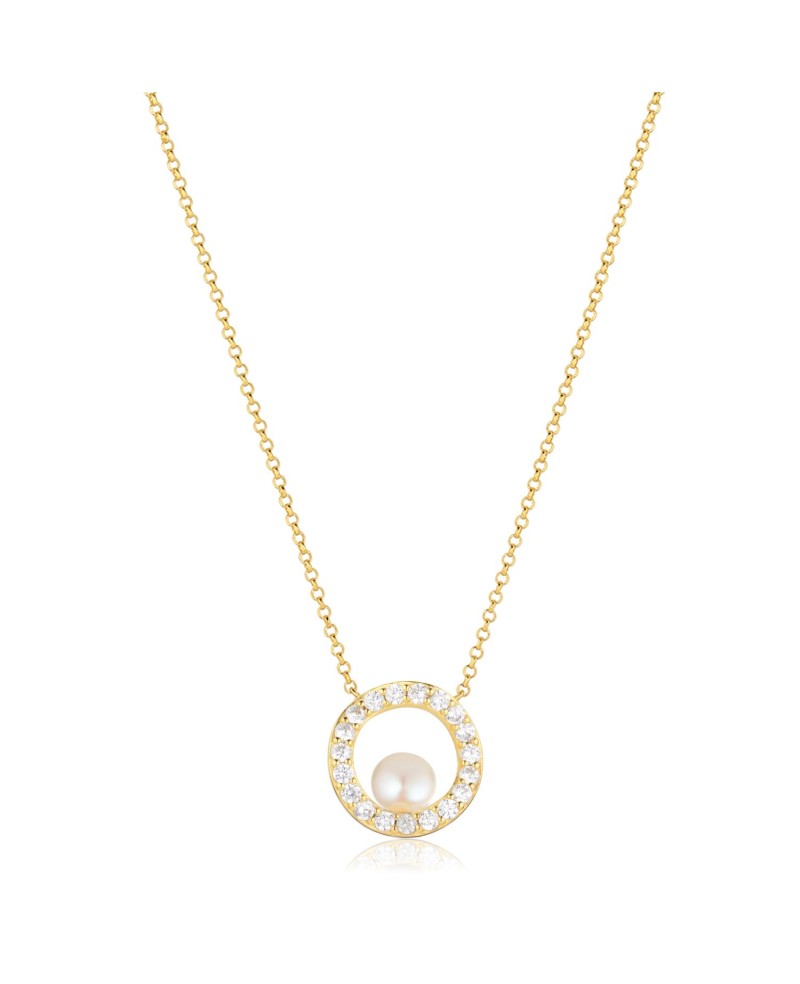 Ponza Necklace SJ-N12348-PCZ-YG