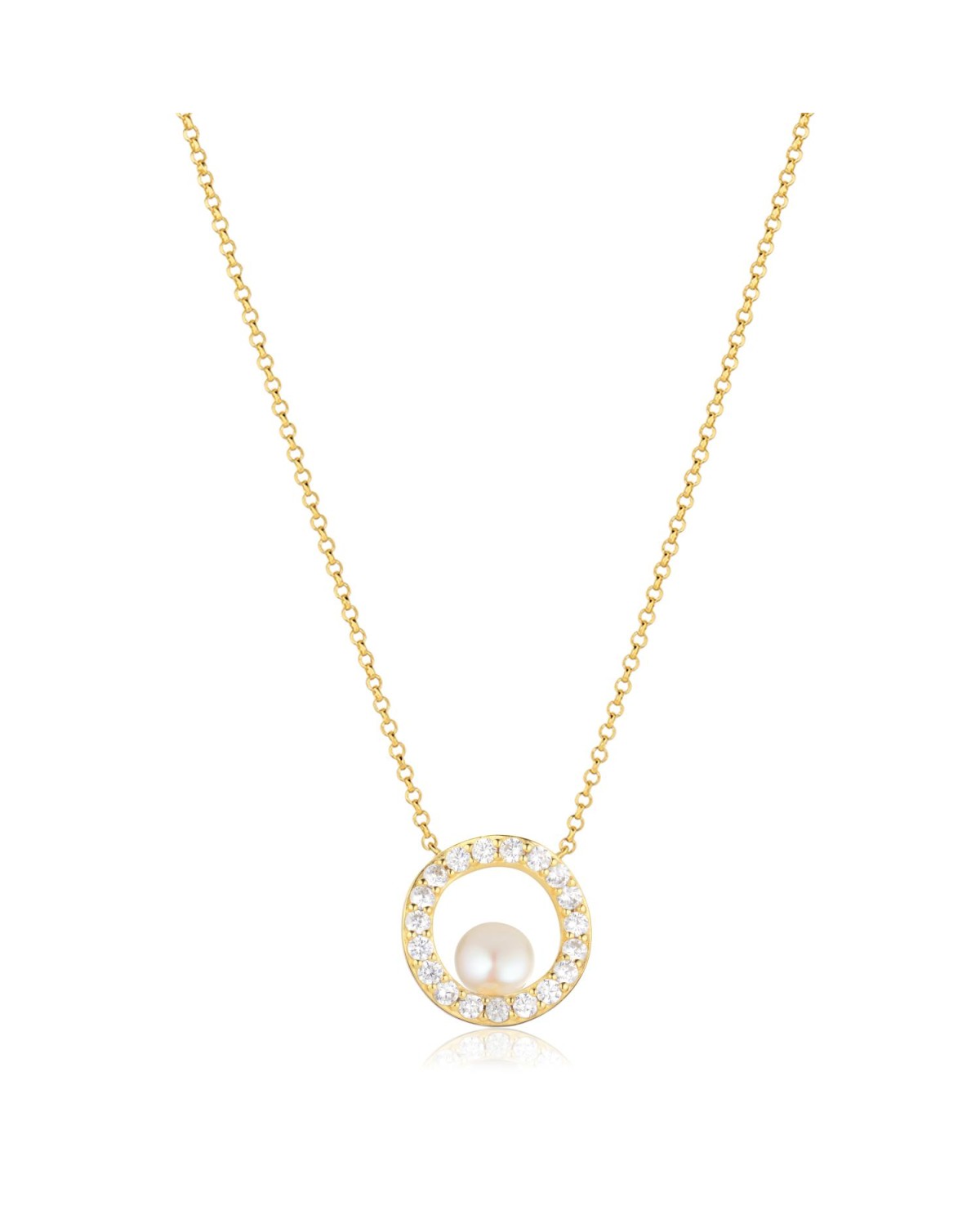 Ponza Necklace SJ-N12348-PCZ-YG