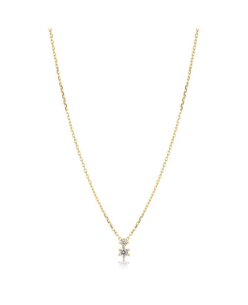 Rimini Necklace SJ-N22116-CZ-SG
