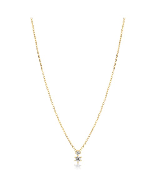 Rimini Necklace SJ-N22116-CZ-SG