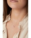 Rimini Necklace SJ-N22116-CZ-SS