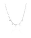 Rimini Necklace SJ-N22122-CZ-SS