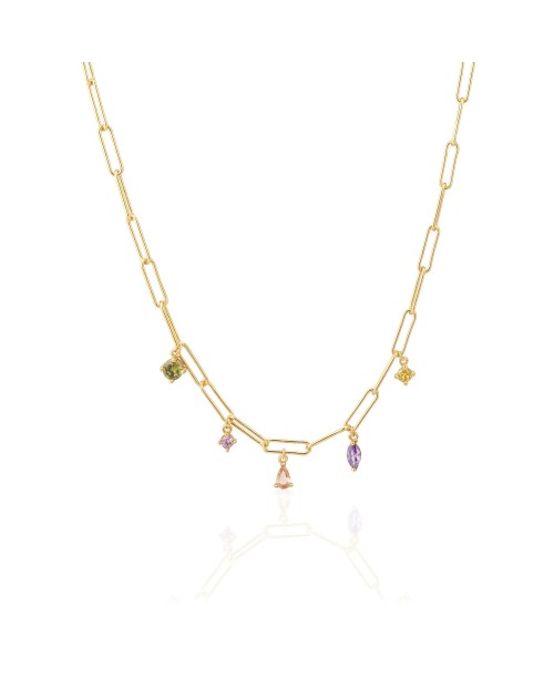 Rimini Necklace SJ-N22122-XCZ-SG