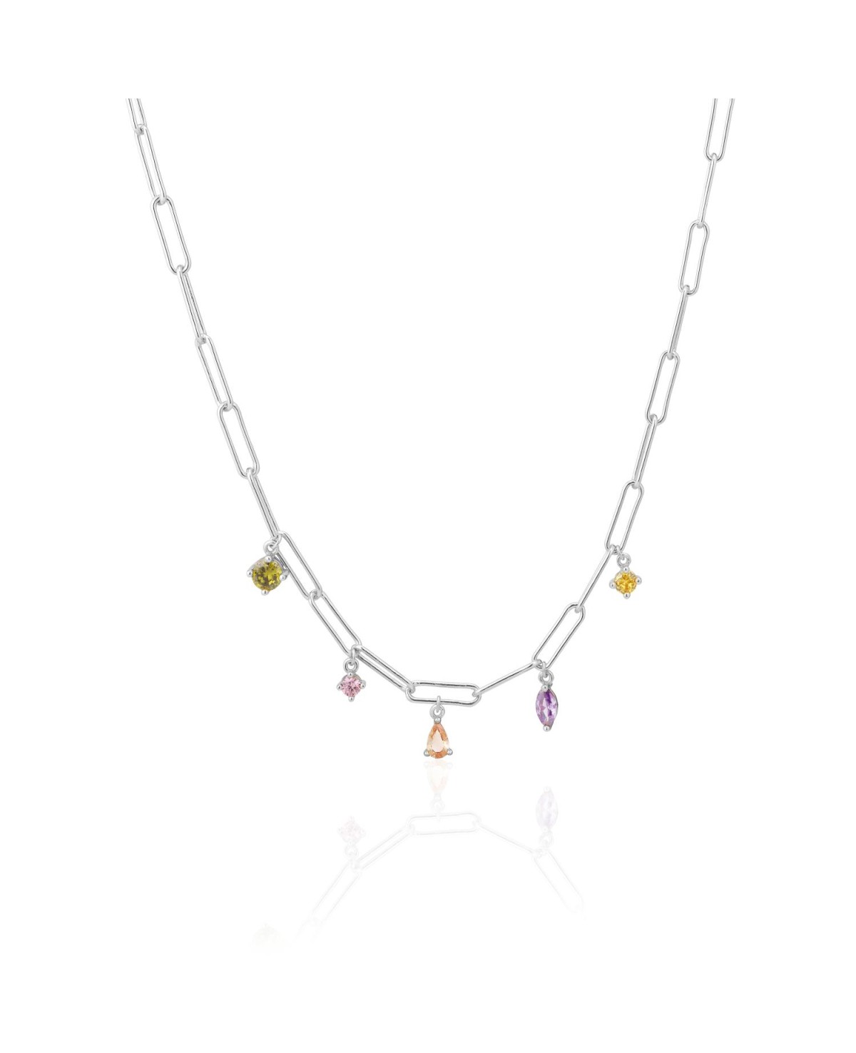 Rimini Necklace SJ-N22122-XCZ-SS