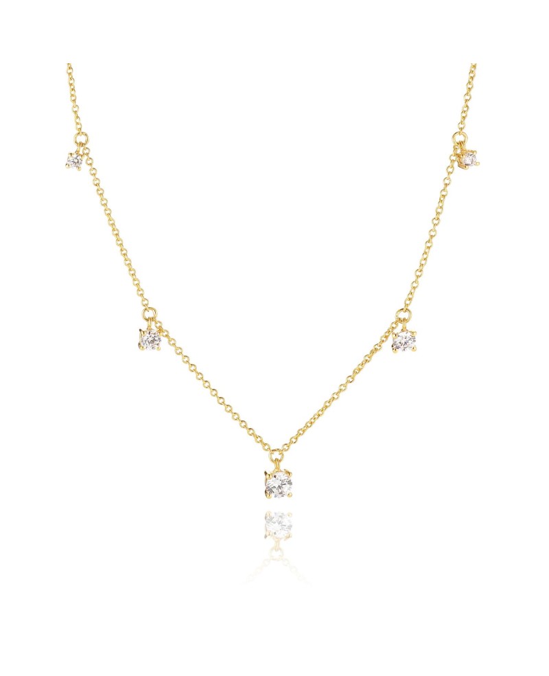 Belluno Necklace SJ-N42125-CZ-SG