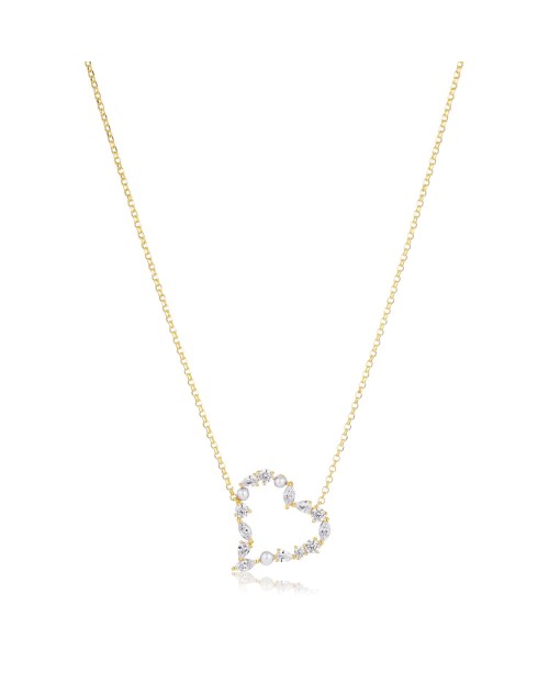 Adria Necklace SJ-N72311-PCZ-YG
