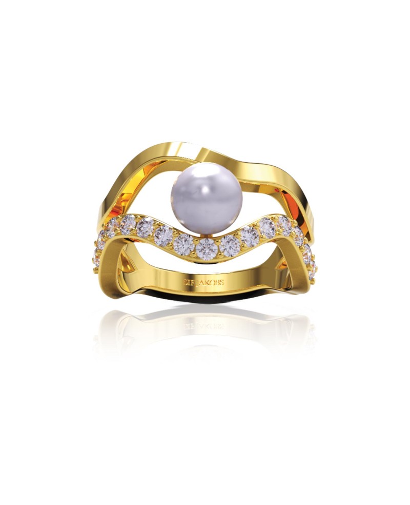 Ponza Ring SJ-R12363-PCZ-YG