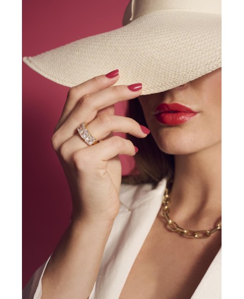 Roccanova Ring SJ-R42269-CZ-YG