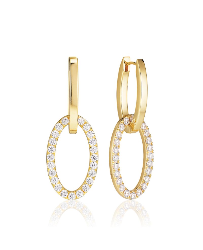 ELLISSE Earrings SJ-E2310-CZ-YG