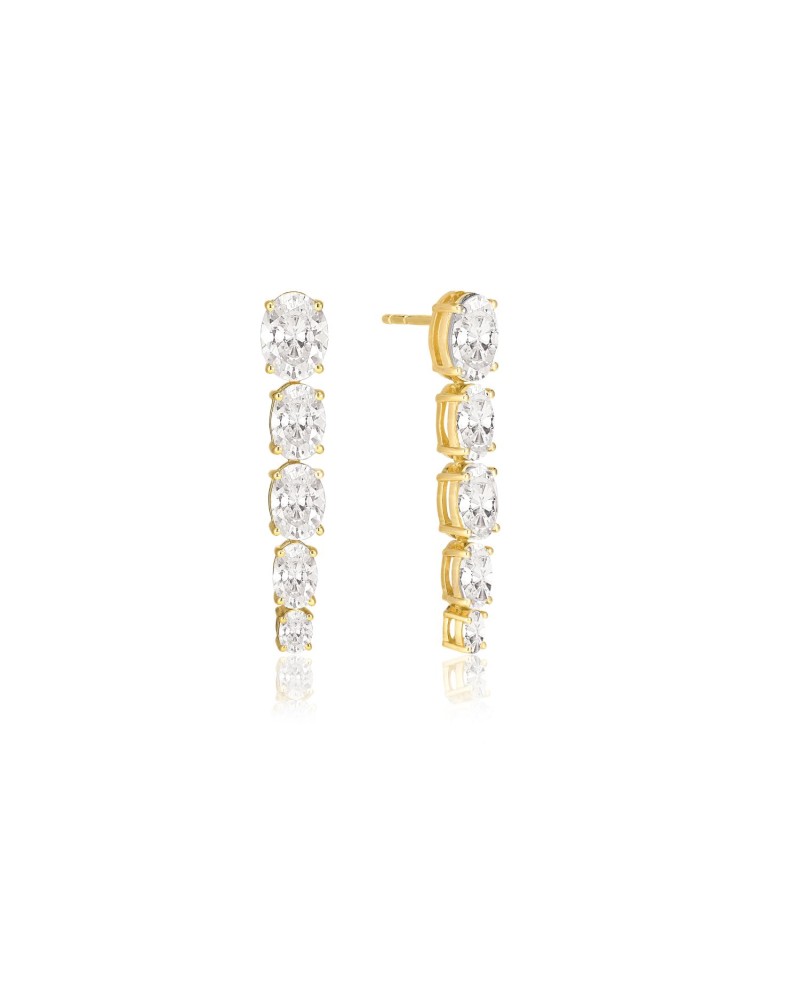 ELLISSE Earrings SJ-E2323-CZ-YG