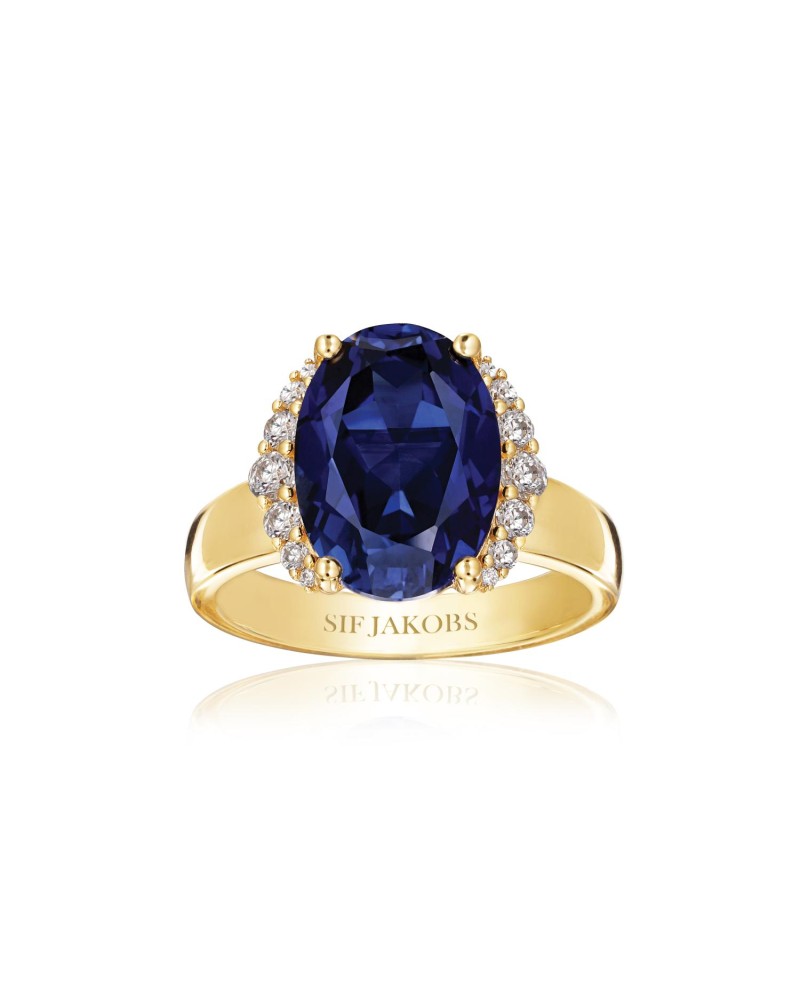 ELLISSE Ring SJ-R2342-BLCZ-YG