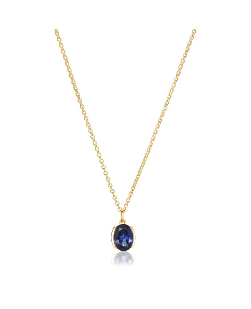 ELLISSE CAREZZA Necklace SJ-N2353-BLCZ-YG