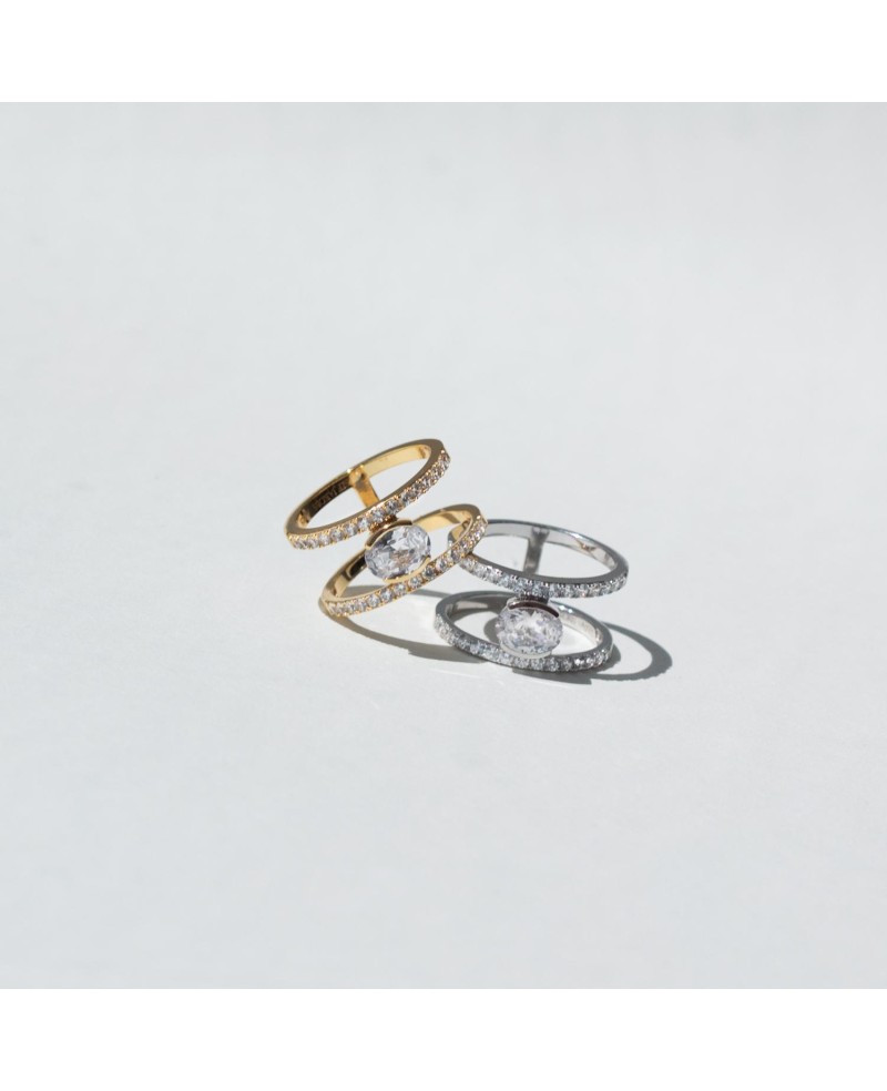ELLISSE CAREZZA Ring SJ-R2358-CZ-YG