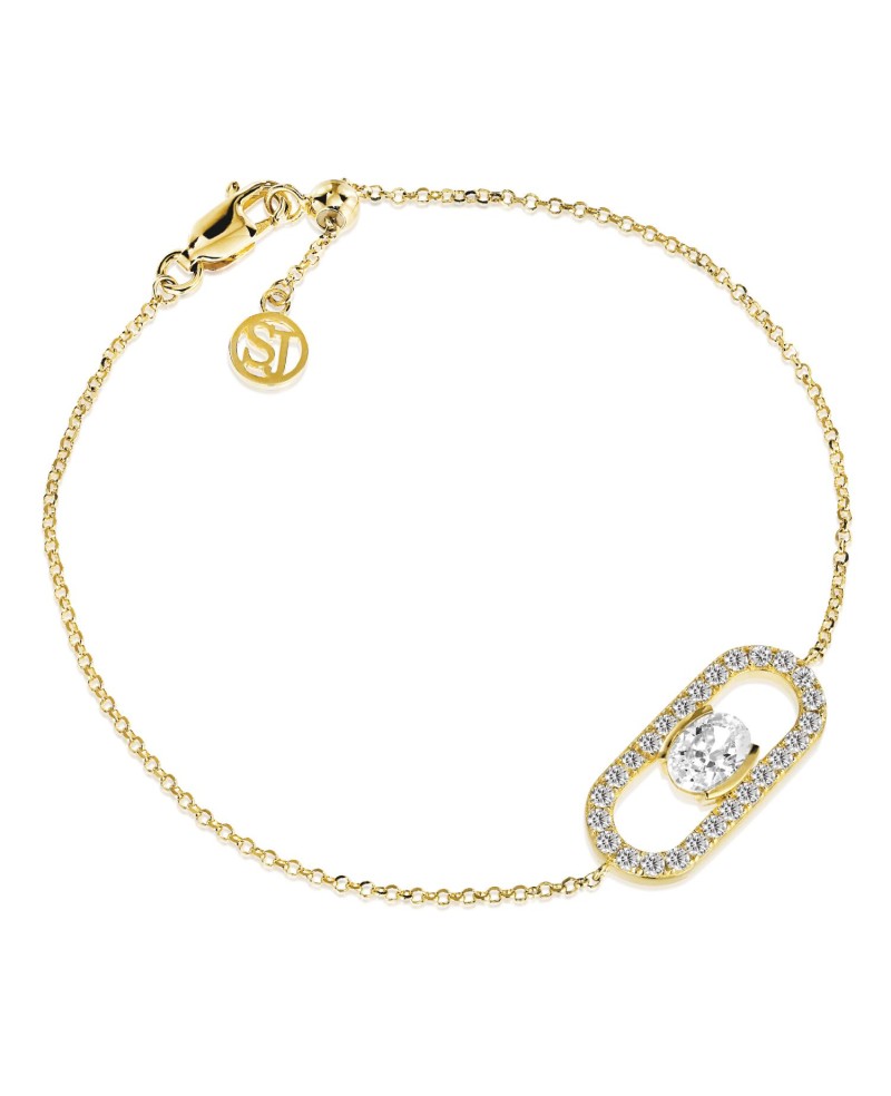 ELLISSE CAREZZA Bracelet SJ-B2360-CZ-YG