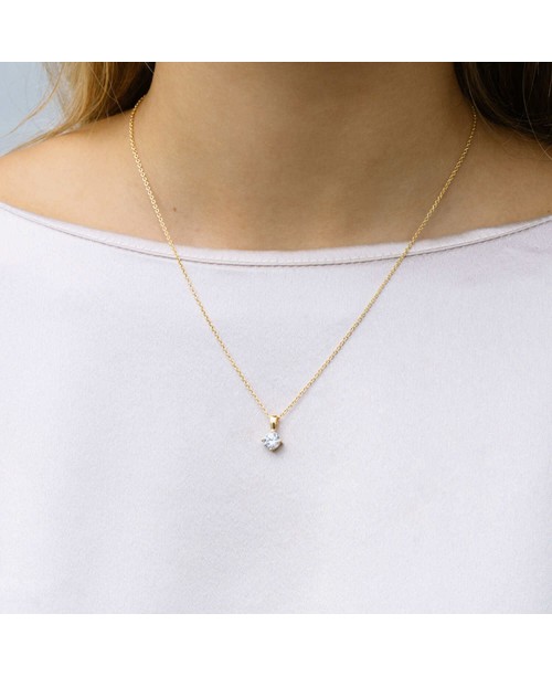 Princess Pendant SJ-P6MMRD-CZ(YG)