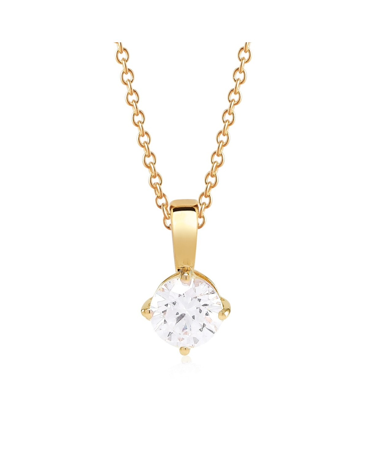Princess Pendant SJ-P8MMRD-CZ(YG)