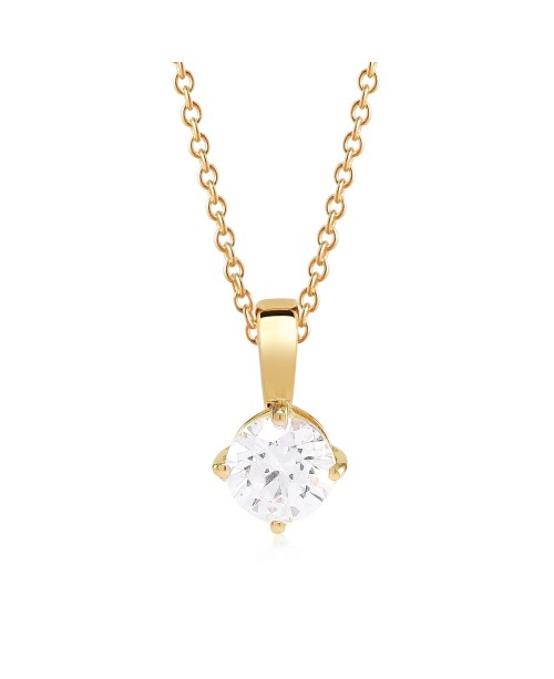 Princess Pendant SJ-P8MMRD-CZ(YG)