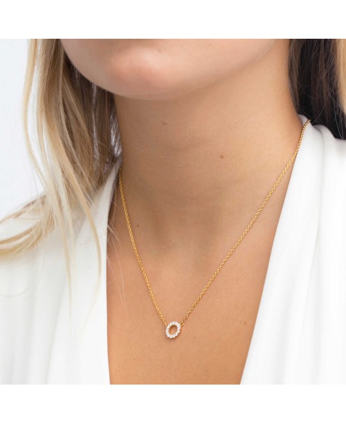 Biella Necklace SJ-C337(1)-CZ(YG)