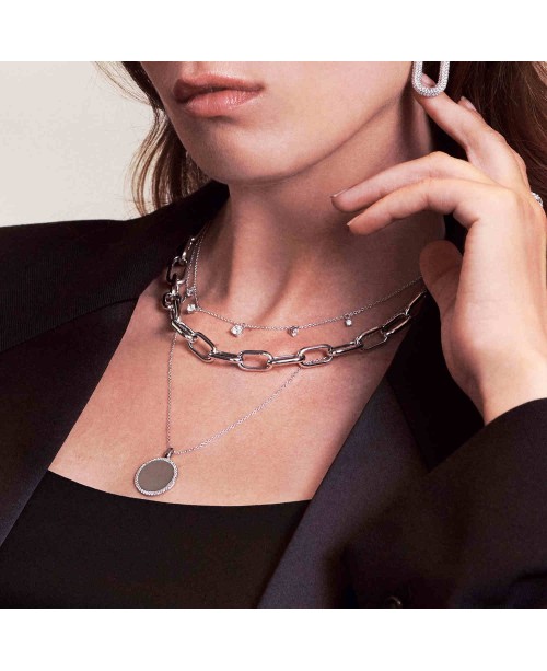Belluno Necklace SJ-N42125-CZ-SS