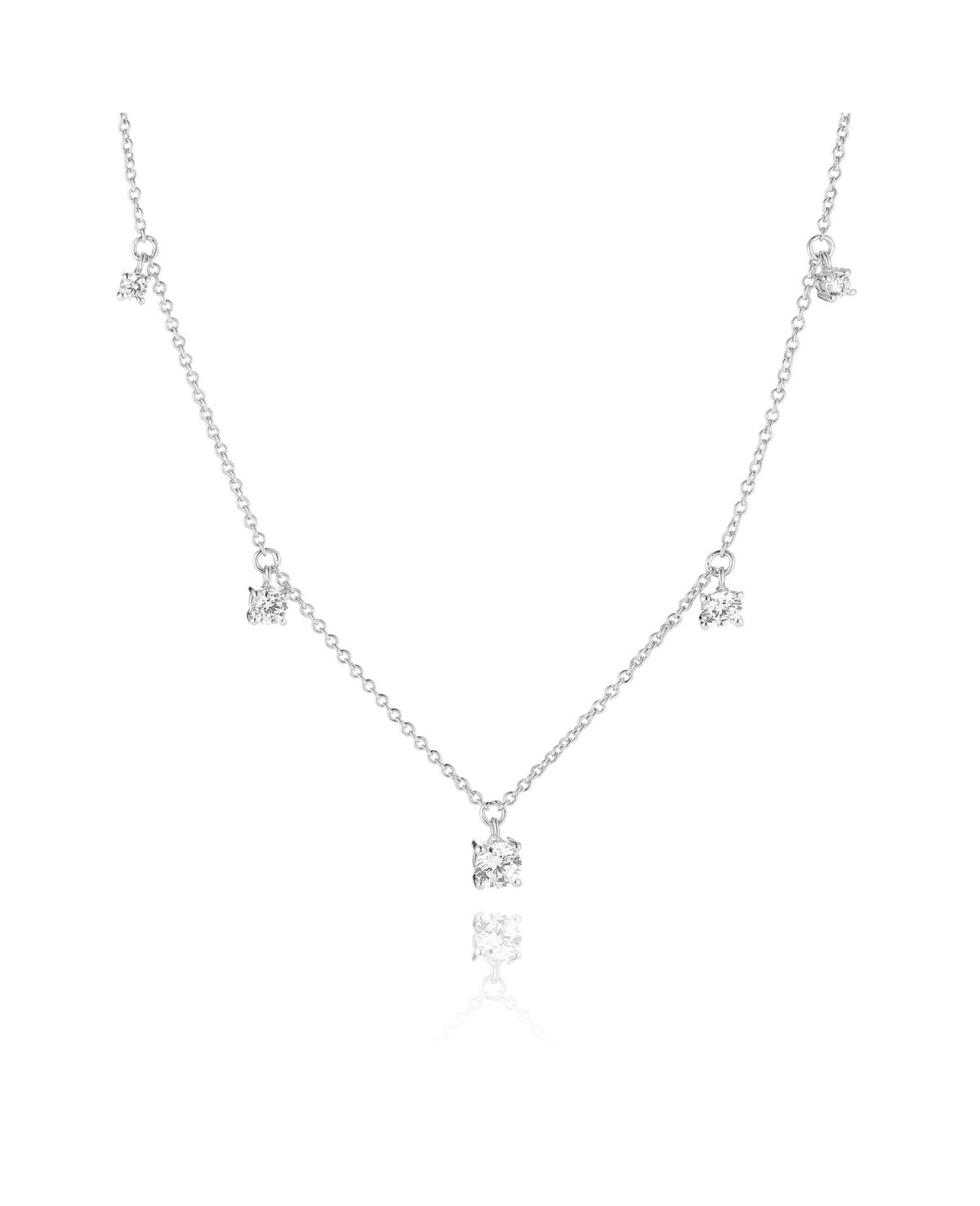 Belluno Necklace SJ-N42125-CZ-SS