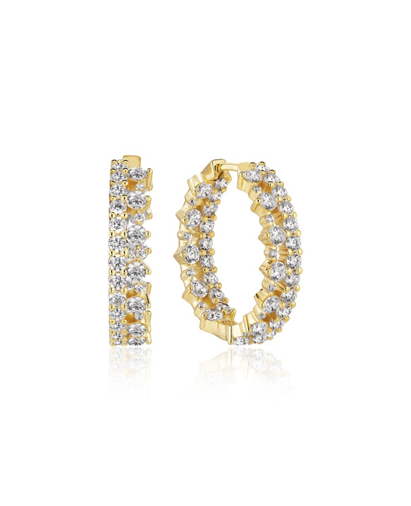 Livigno Earrings SJ-E2364-CZ-YG