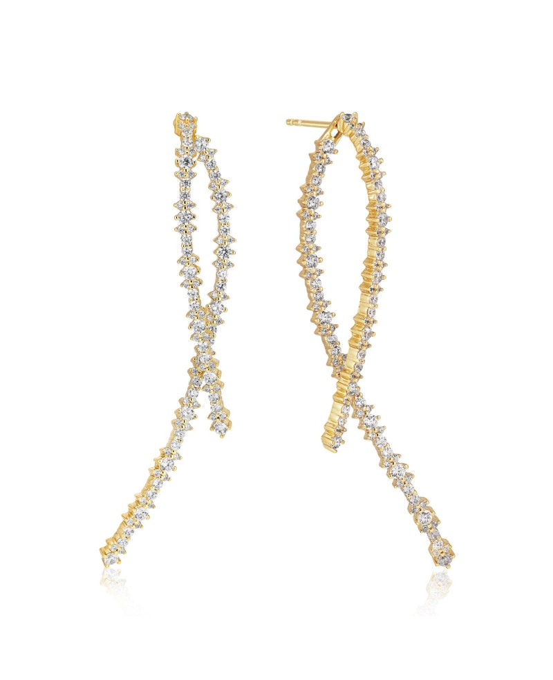 Livigno Earrings SJ-E2368-CZ-YG